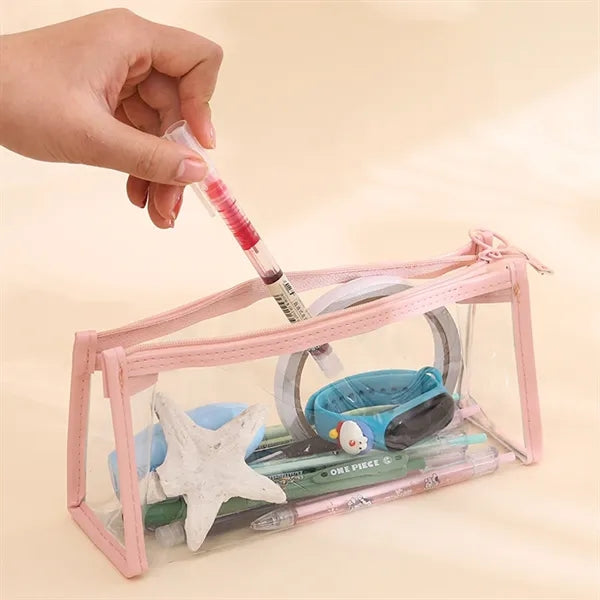 Zippered Clear Pencil Case
