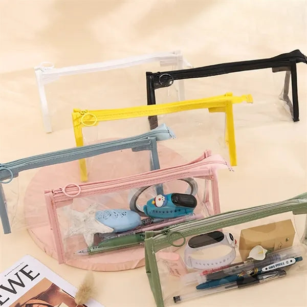 Zippered Clear Pencil Case