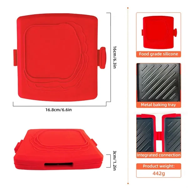 Versatile cooking breakfast microwave toastie sandwich maker