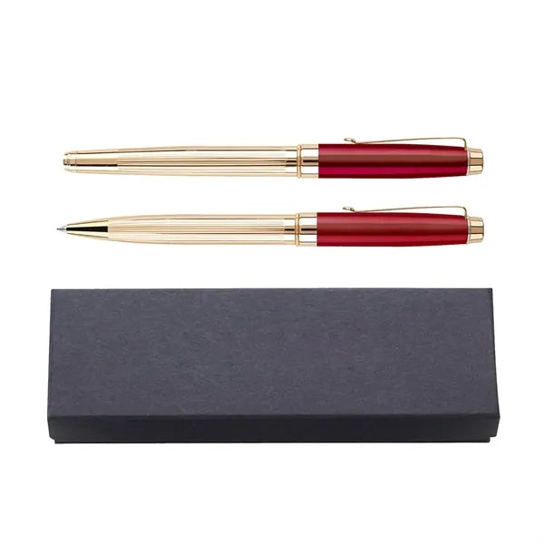 Windsor Double Metal Pen Set (E325/E326/PK16)
