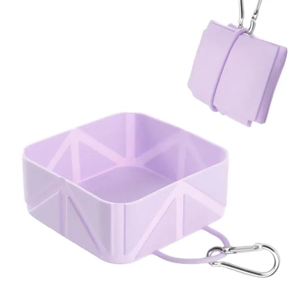 Travel Collapsible Cat Dog Water Food Bowl
