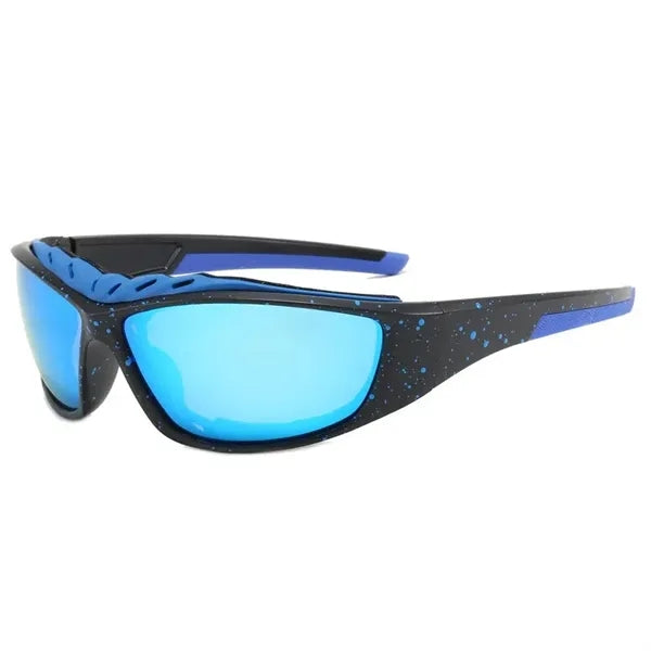 Sports sunglasses with colorful mirrored lenses UV 400 Prote