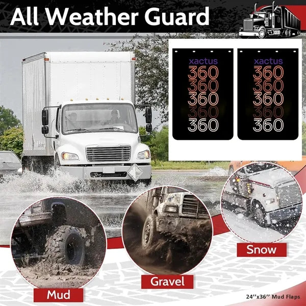 Mud Flaps for Semi Trucks 24''x36''_PolyRubber