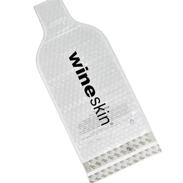 Bubble Wrap Wine Bottle Sleeve w/ Self-Seal Adhesive
