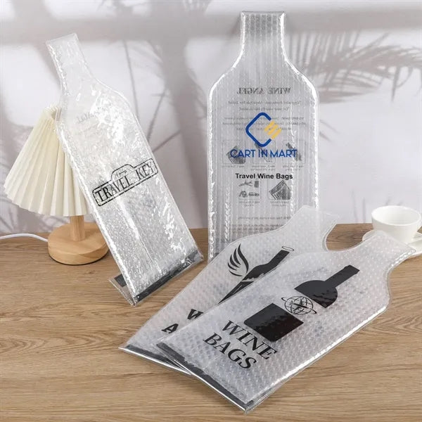 Bubble Wrap Wine Bottle Sleeve w/ Self-Seal Adhesive