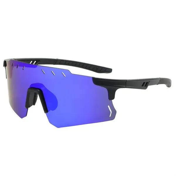 Sports sunglasses with colorful mirrored lenses UV 400