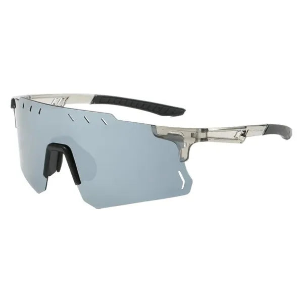 Sports sunglasses with colorful mirrored lenses UV 400