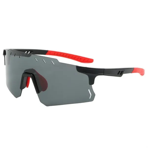 Sports sunglasses with colorful mirrored lenses UV 400