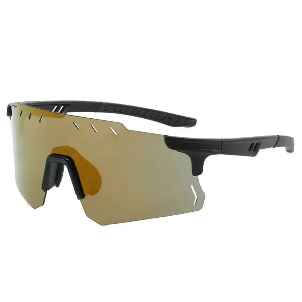 Sports sunglasses with colorful mirrored lenses UV 400