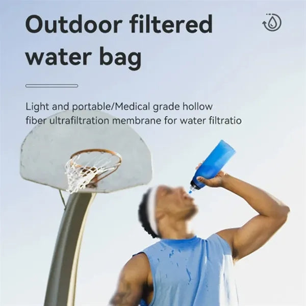 Portable Foldable Safety Emergency Outdoor Filter Water Bag