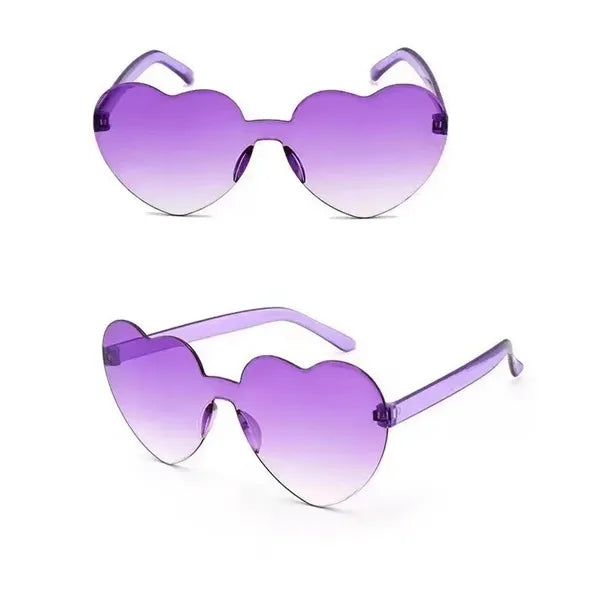 Unisex Love Heart Party Sunglasses UV 375
