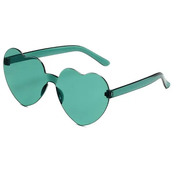 Unisex Love Heart Party Sunglasses UV 375
