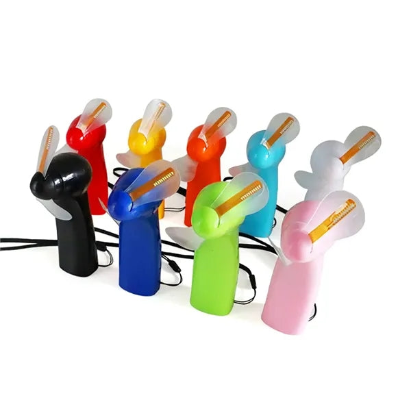 LED Handheld Fan with Text
