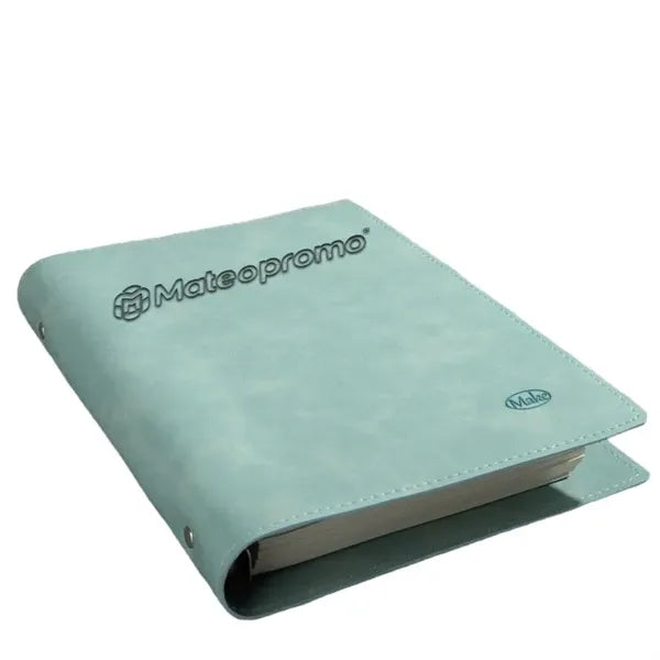 Logo Soft PU Leather Loose Leaf Notebook Binder