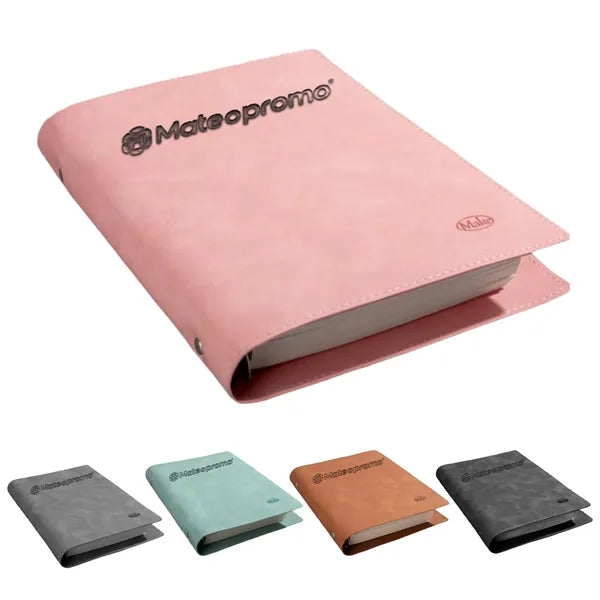 Logo Soft PU Leather Loose Leaf Notebook Binder