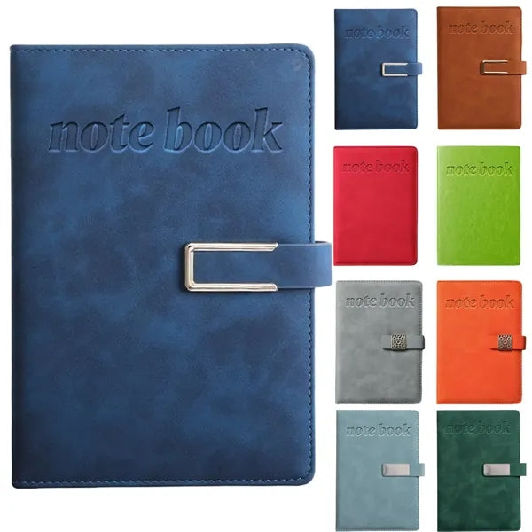 Logo Faux Leather Business Gift Notebook