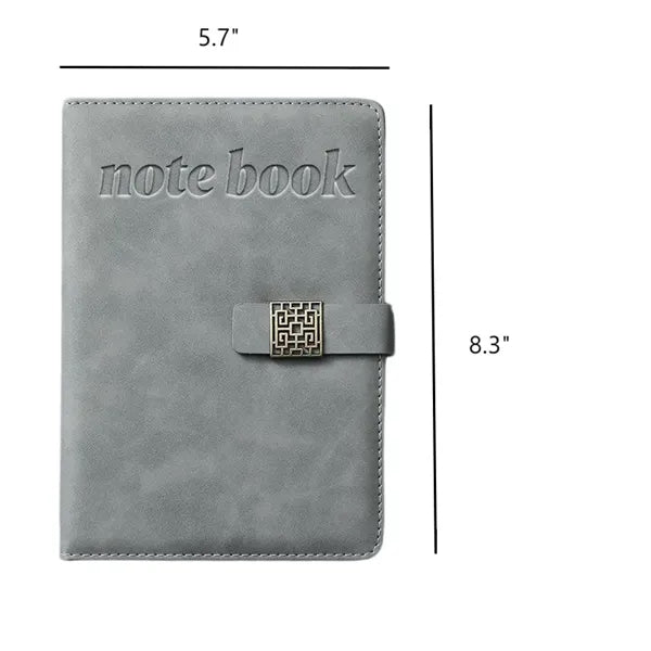 Logo Faux Leather Business Gift Notebook