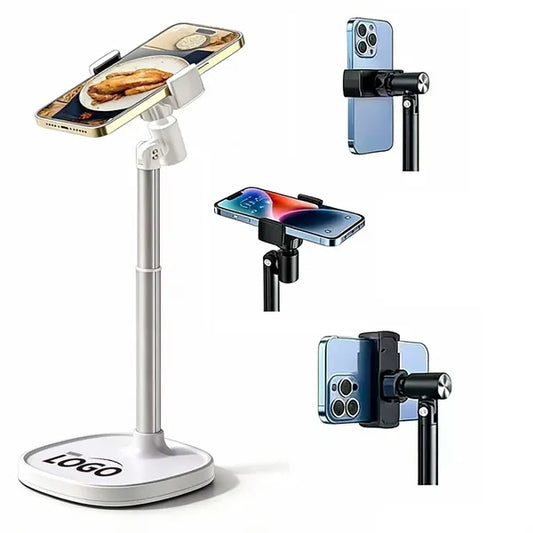 Low MOQ Custom LOGO Retractable Phone Stand with Sturdy Base