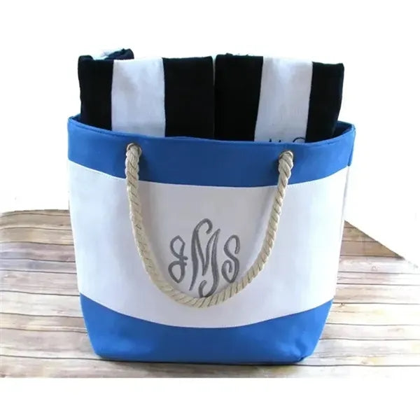 Polyester Cotton Canvas Tote with Rope Handles