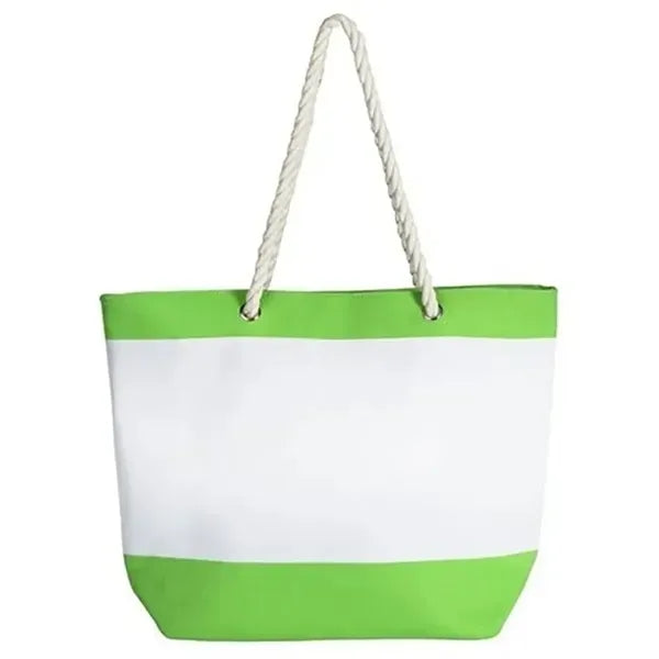 Polyester Cotton Canvas Tote with Rope Handles