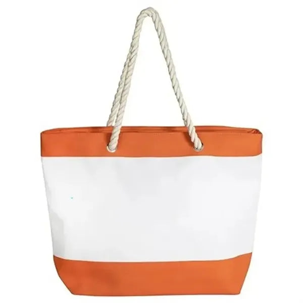 Polyester Cotton Canvas Tote with Rope Handles