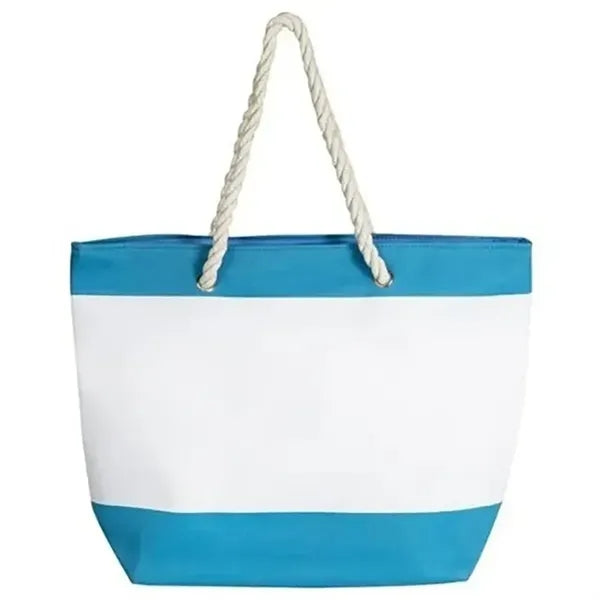 Polyester Cotton Canvas Tote with Rope Handles
