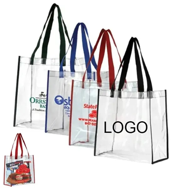 Clear Stadium Tote Bag 12x6 NFL Size Approved