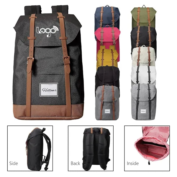Flap Closure Large Capacity Backpack