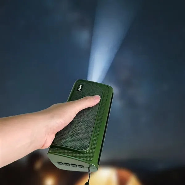 Solar Powered Wireless Bluetooth Speaker with Flashlight