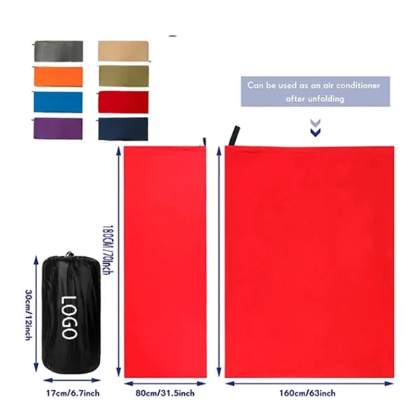Drawstring Envelope fleece sleeping bag blanket liner