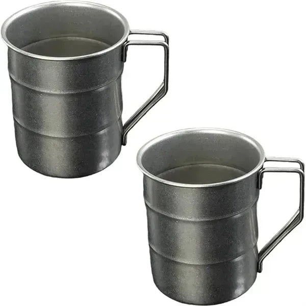 Portable Vintage Stainless Steel Coffee Mug With Handle