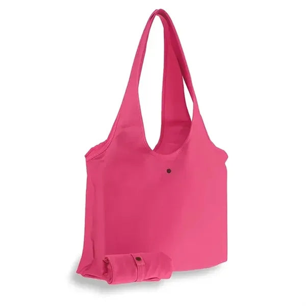 Foldable 9 oz Cotton Canvas Slingbag with Snap Button