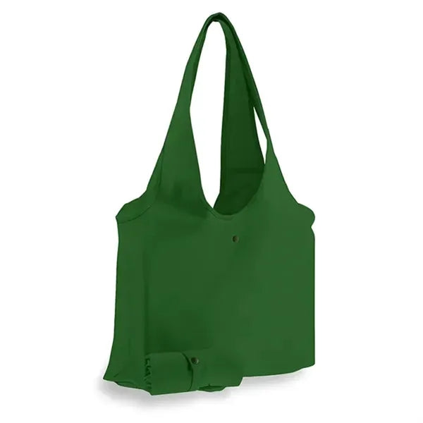 Foldable 9 oz Cotton Canvas Slingbag with Snap Button