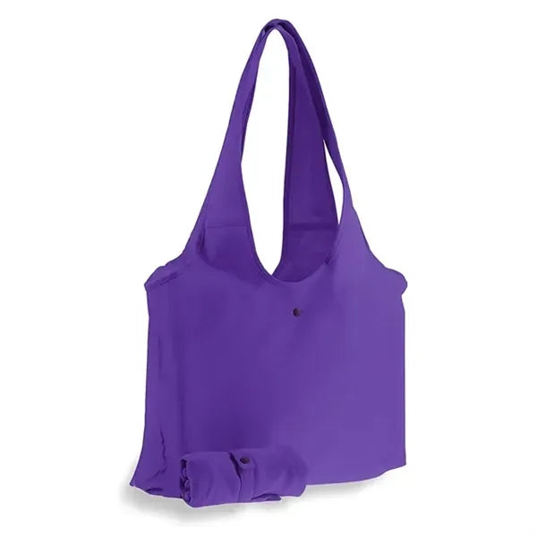 Foldable 9 oz Cotton Canvas Slingbag with Snap Button
