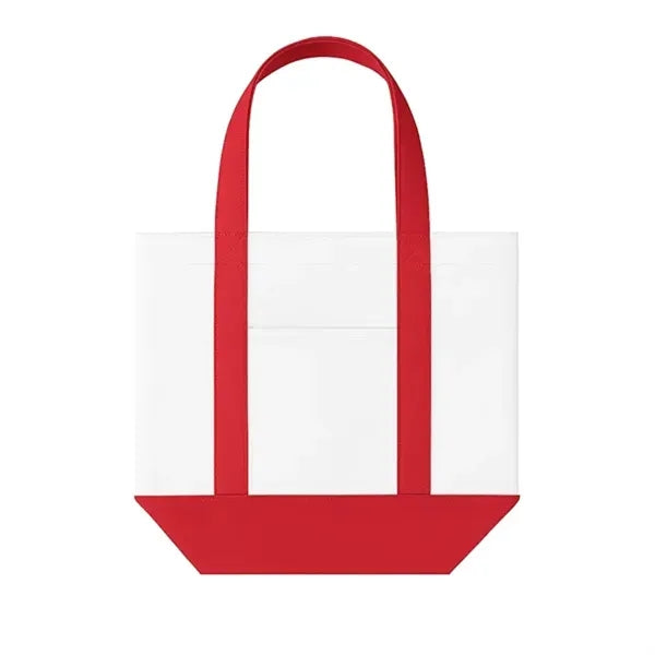 14oz Poly-Cotton Mini Tote Bag Folded Handles