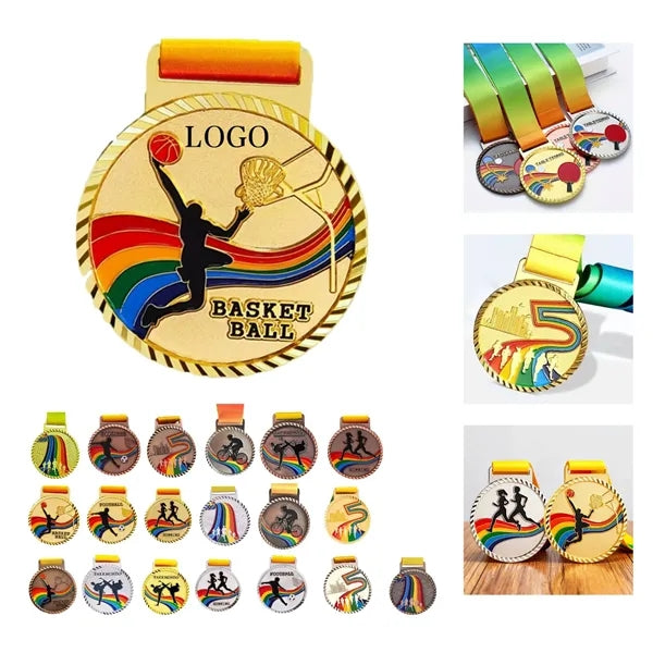 Logo Award Medal with Ribbon for Events