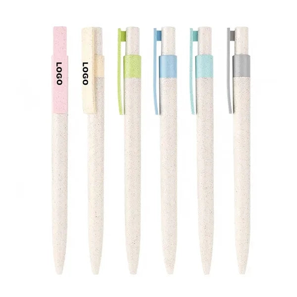Eco-Friendly Wheat Straw Cork Press Pen 1.0 tip