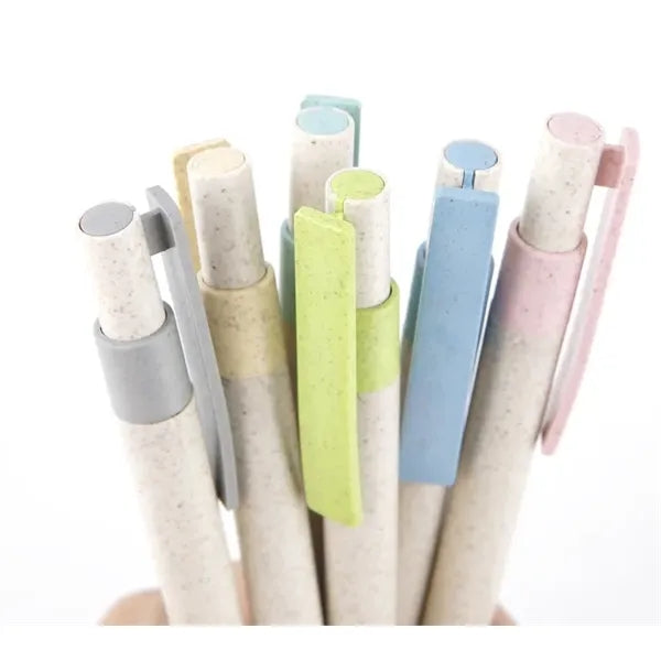 Eco-Friendly Wheat Straw Cork Press Pen 1.0 tip