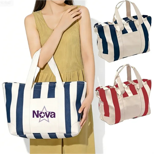 Striped Tote Bag