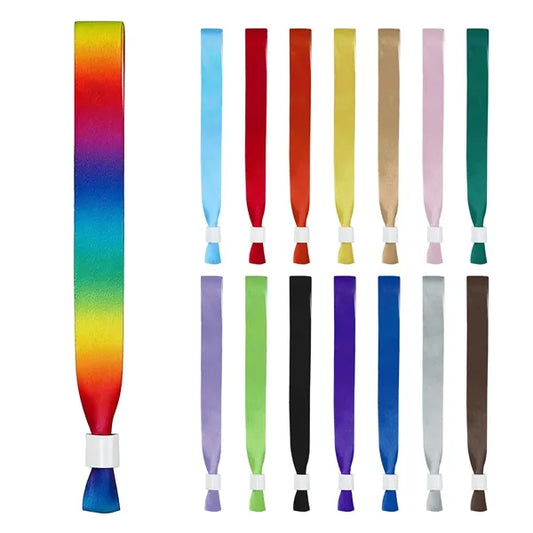 Full Color Polyester Ribbon Event Wristband