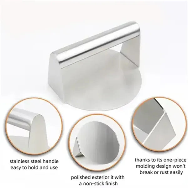 5.5" Stainless Steel Burger Meat Press