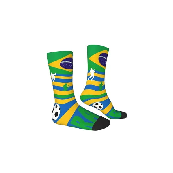 World Cup Fan Socks Polyester Crew Sportswear