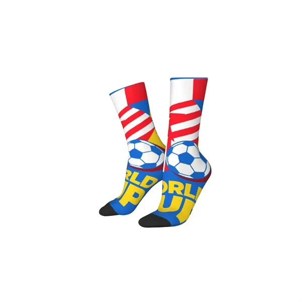 World Cup Fan Socks Polyester Crew Sportswear