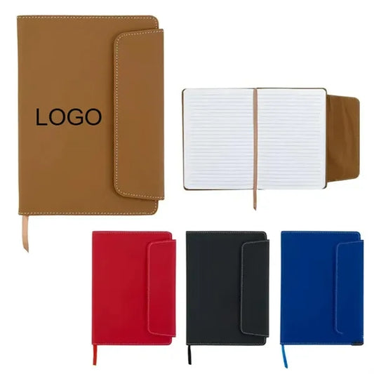 PVC Leatherette Notebook FSC Certified Magnetic Closure