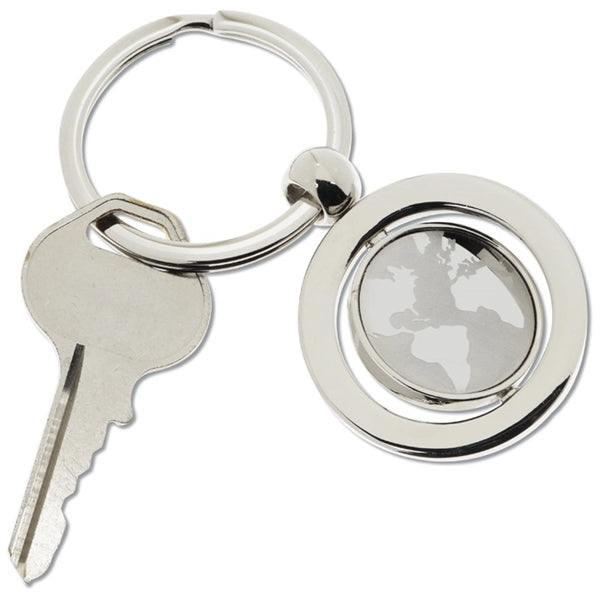 Revolving Globe Key Ring