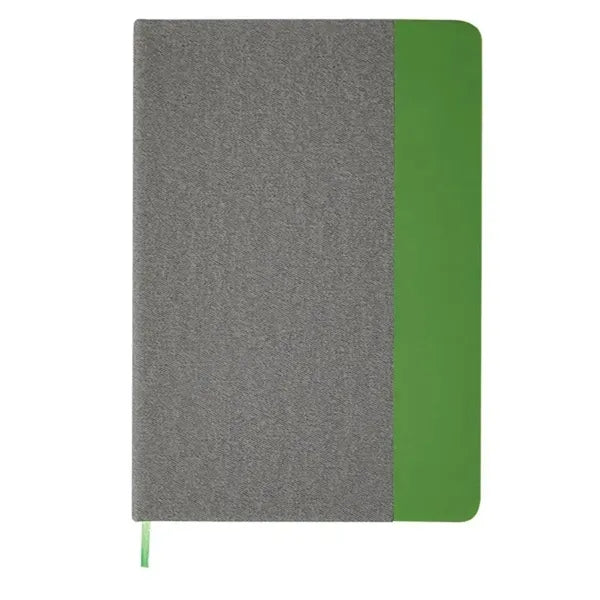 5x7 Heathered Polyester Hardcover Journal with Pen Loop