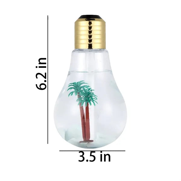 Bulb Shaped Mini Humidifier Micro Landscape Night Light