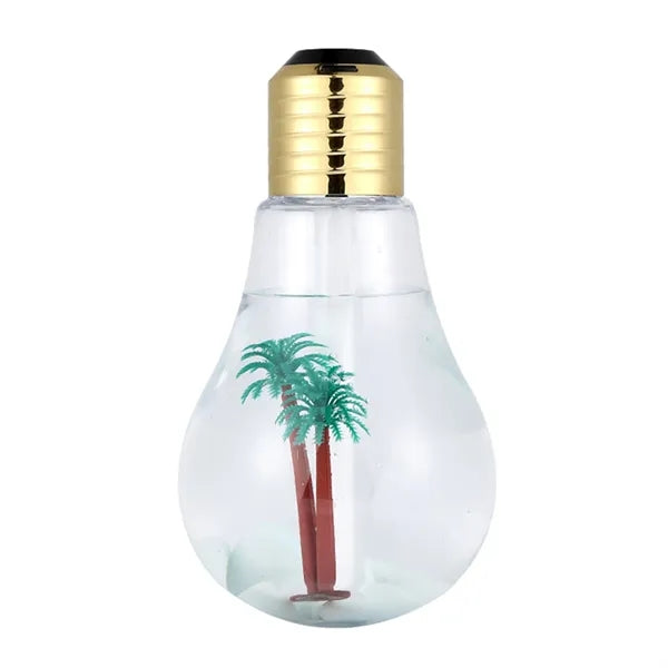 Bulb Shaped Mini Humidifier Micro Landscape Night Light