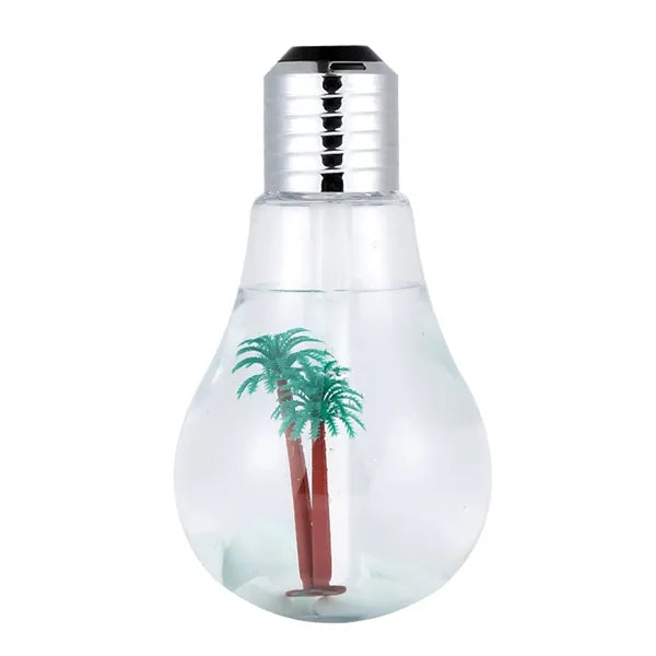 Bulb Shaped Mini Humidifier Micro Landscape Night Light