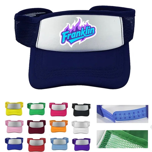 No-Top Mesh Sun Hat Adjustable Outdoor Visor